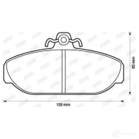 Тормозные колодки, комплект JURID 21266 570620 571404j 2074 0 - Изображение 1