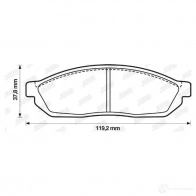 Тормозные колодки, комплект JURID 572250j 571199 2 0731 572250 - Изображение 2