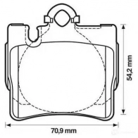 Тормозные колодки, комплект JURID 2 3078 Mercedes S-Class (C215) 2 Купе 5.5 CL 55 AMG Kompressor (2174) 500 л.с. 2002 – 2006 571962 571962jas