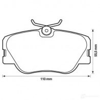 Тормозные колодки, комплект JURID Mercedes E-Class (W124) 1 Седан 21028 571382jas 2 0941