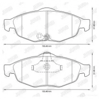 Тормозные колодки, комплект JURID 573287j VKF8Q8C 57 3287 571984 - Изображение 2