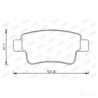 Тормозные колодки, комплект JURID 573166j 5731 66 Fiat Punto (199) 3 2005 – 2012 SIIQ5