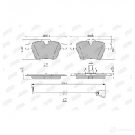 Тормозные колодки, комплект JURID 573972j 1438031288 R VV9LP