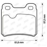 Тормозные колодки, комплект JURID 571407 571407j Opel Vectra (B) 2 Седан 1.8 i 16V (F19) 116 л.с. 1995 – 2000 2 1140