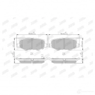 Тормозные колодки, комплект JURID DU1S1V 572040 573323j 573 323