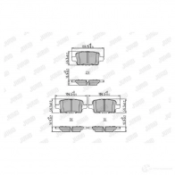 Тормозные колодки, комплект JURID 1438031325 SU0 VHB 573897j