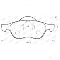 Тормозные колодки, комплект JURID 573016 2321 7 Renault Laguna (BG) 2 Хэтчбек 1.6 LPG 107 л.с. 2001 – 2005 573016j