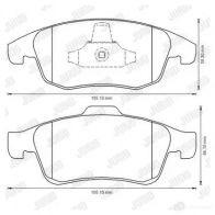 Тормозные колодки, комплект JURID 573192j 571830 NT8QEV4 57 3192 - Изображение 2