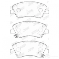 Тормозные колодки, комплект JURID BT 65O 573815j 1437135585