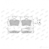 Тормозные колодки, комплект JURID GI3ENP 573647j 572238 252 22 - Изображение 2