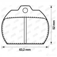 Тормозные колодки, комплект JURID 571807j 20296 2028 6 570835 - Изображение 2