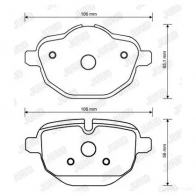 Тормозные колодки, комплект JURID 573291j 2 4310 571988 24311 - Изображение 3