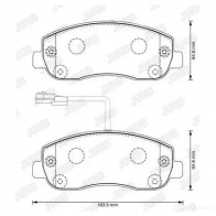 Тормозные колодки, комплект JURID 573357j 2514 7 573357J Opel Movano (B) 2 Фургон 2.3 CDTI RWD (FV) 101 л.с. 2010 – 2024