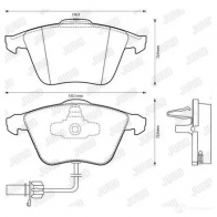 Тормозные колодки, комплект JURID 3306437190688 Audi A6 Allroad (C5) 2 Универсал 573145jc 95 TXI