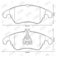 Тормозные колодки, комплект JURID 3306437231268 573291jc Mercedes E-Class (A207) 4 Кабриолет 3.0 E 350 CDI 265 л.с. 2011 – 2024 JI1 KVU8