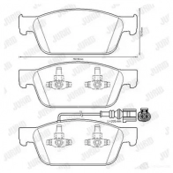 Тормозные колодки, комплект JURID 57333 0 WYMVGX 573330j Volkswagen Caravelle (T5, 7H) 5 2003 – 2016