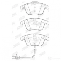 Тормозные колодки, комплект JURID 3OYHI V Audi A4 Allroad (B8) 4 Универсал 2.0 Tdi Quattro 170 л.с. 2009 – 2016 3306437231237 573258jc