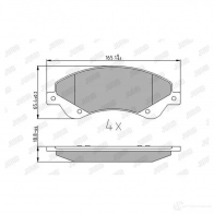 Тормозные колодки, комплект JURID 573276j 573276 Ford Transit 7 (FM) Грузовик 2.2 TDCi 125 л.с. 2011 – 2014 2448 5