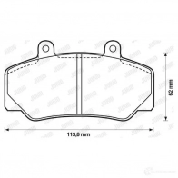 Тормозные колодки, комплект JURID 571370j 2078 8 21233 570567 - Изображение 1