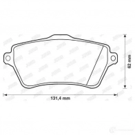 Тормозные колодки, комплект JURID 573102jc 3306437220637 Land Rover Freelander 1 (L314) 1997 – 2006 F SO8C