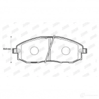 Тормозные колодки, комплект JURID 572442 Hyundai Porter (AU, H100) 1 1996 – 2004 2 3536 572442j