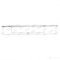 Трос ручника, стояночного тормоза JURID 431242j Peugeot 106 5B 2IH 4044197878062