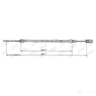 Трос ручника, стояночного тормоза JURID 95 3H24D 431209j 4044197878376 Peugeot 405