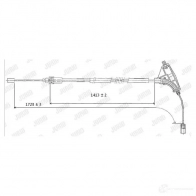 Трос ручника, стояночного тормоза JURID 48S6 7NA Peugeot 406 1 (8E, 8F) Универсал 3.0 V6 207 л.с. 2000 – 2004 432416j 4044197878277
