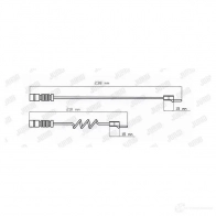 Датчик износа тормозных колодок JURID 1438031234 fai103 AA20K 76 - Изображение 2