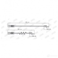 Датчик износа тормозных колодок JURID 1438031235 Z6 JZ5R fai107 - Изображение 2