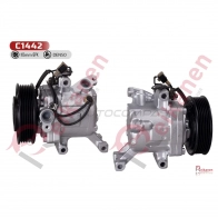 Компрессор кондиционера восстановленный Тойота Пассо (TOYOTA PASSO) 04-10 6PK (1KR) REIKANEN C1442 4W8JV 7 1441154475