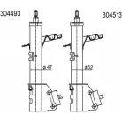 Амортизатор AL-KO WU866LM 34 49G Mercedes Citan (W415) 1 2012 – 2020 304493