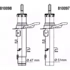 Амортизатор AL-KO 810098 JJGUKU A 17ZHQC Citroen C3 2 (SC, PF1) Хэтчбек 1.1 BiFuel 60 л.с. 2010 – 2025