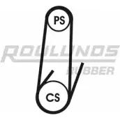 Поликлиновой ременный комплект ROULUNDS RUBBER 1053916 4K1022T1 KCZOM PCB 5EX