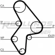 Ремень ГРМ ROULUNDS RUBBER Peugeot 306 1 (7A, 7C, N3, N5) Хэтчбек 1.9 D 92 л.с. 1993 – 1997 RR1004 KPAHKV HTD 1295 9,525M 25