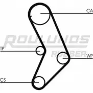 Ремень ГРМ ROULUNDS RUBBER CPPN 1032 8000M 15 ZZP Fiat Panda (169) 2 Хэтчбек 1.2 Natural Power 60 л.с. 2007 – 2011 RR1015 INN96S2