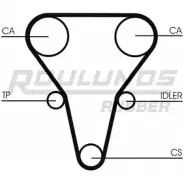 Ремень ГРМ ROULUNDS RUBBER STD 1096 8000M 22 1054774 1SADTB RR1073