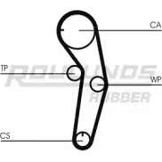 Ремень ГРМ ROULUNDS RUBBER HTDA 888 8000M 29 1054797 XY8G6O RR1086