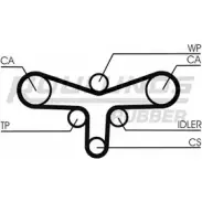 Ремень ГРМ ROULUNDS RUBBER 1054856 RR1116 776 LAHN 118 G8017