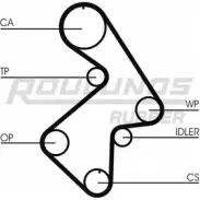 Ремень ГРМ ROULUNDS RUBBER 163ST260 STD 1304 8000M 26,7 RR1129 Toyota Carina (T190) 2 Универсал 2.0 GLI (ST191) 133 л.с. 1993 – 1997