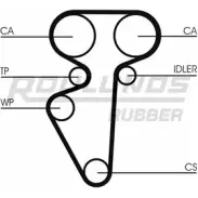 Ремень ГРМ ROULUNDS RUBBER S52H7 RR1131 CPPN 1295 9,525M 25 Lada Kalina