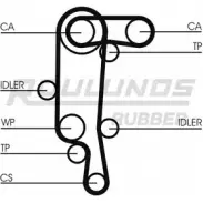 Комплект ремня ГРМ ROULUNDS RUBBER RR11 56 RR1156K1 AM662S Volkswagen Lupo (6X1, 6E1) 1 Хэтчбек 1.6 GTI 125 л.с. 2000 – 2005