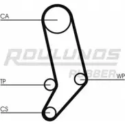 Комплект ремня ГРМ ROULUNDS RUBBER RR1169K3 Volkswagen Transporter (T4) 4 Фургон 2.5 Syncro 110 л.с. 1992 – 2003 XPUD6O RR1 169