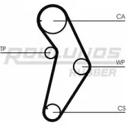 Комплект ремня ГРМ ROULUNDS RUBBER Fiat Strada (178) 1 Пикап 1.2 73 л.с. 1999 – 2006 RR 1177 RR1177K1 F03NP