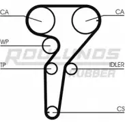 Комплект ремня ГРМ ROULUNDS RUBBER RR1 203 LPQ2TCC RR1203K2 1055034