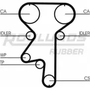 Комплект ремня ГРМ ROULUNDS RUBBER Opel Astra (F) 1 Седан 1.7 D (F19. M19) 60 л.с. 1992 – 1998 7B5GV RR 1208 RR1208K1