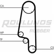 Ремень ГРМ ROULUNDS RUBBER STD 1056 8000M 19 RR1230 1055080 6I9K2B