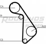 Ремень ГРМ ROULUNDS RUBBER 1055103 2DBNFA RR1246 HTDA 1172 9,525M 19