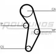 Комплект ремня ГРМ ROULUNDS RUBBER Mitsubishi Space Wagon 3 (N3, N4) 1991 – 2000 RR1249K1 37ZX1 RR124 9