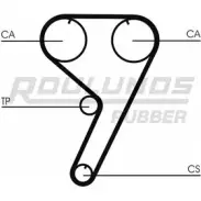 Ремень ГРМ ROULUNDS RUBBER BEWWMUK RR1283 Fiat Tempra (159) 2 1990 – 1998 521 LA 071